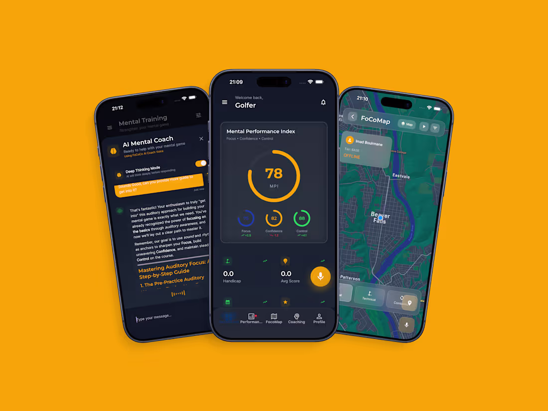 Cover image for FoCoCo: New AI Golf Mental Coach Platform