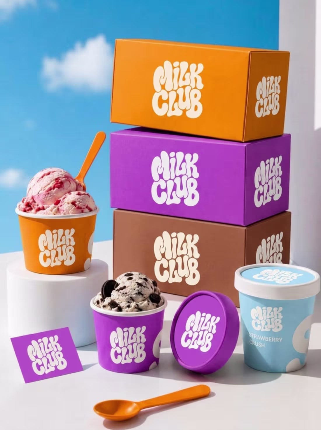 Cover image for MILK CLUB — Ice cream brand identity / branding (https://t.m...