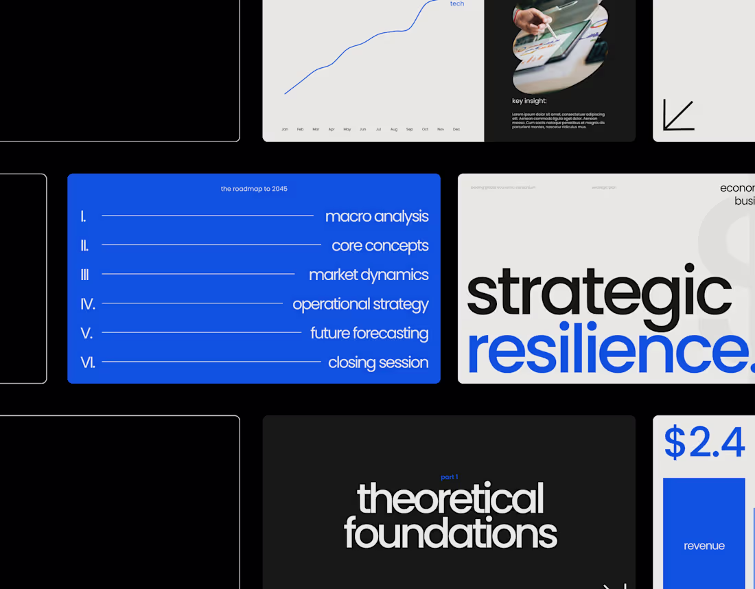 Cover image for Economic Outlook & Business Summit Powerpoint Template