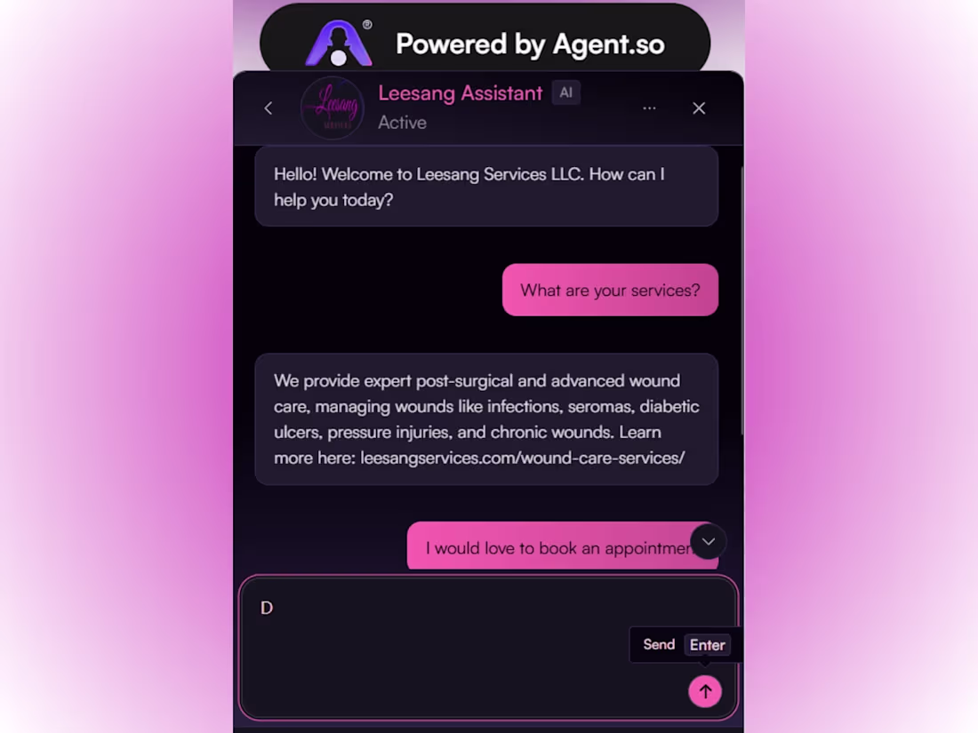 Cover image for AI Agent Integration for Leesang Services LLC