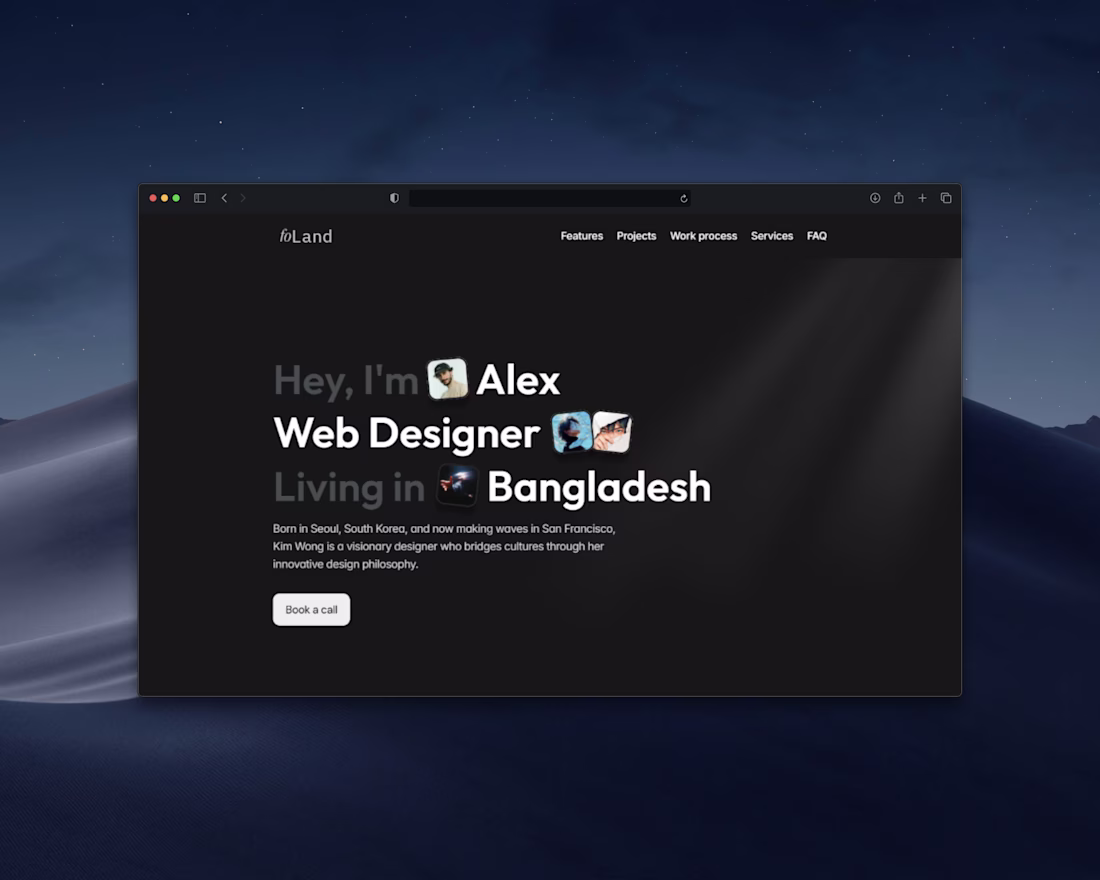 Cover image for foLand - Portfolio Landing page