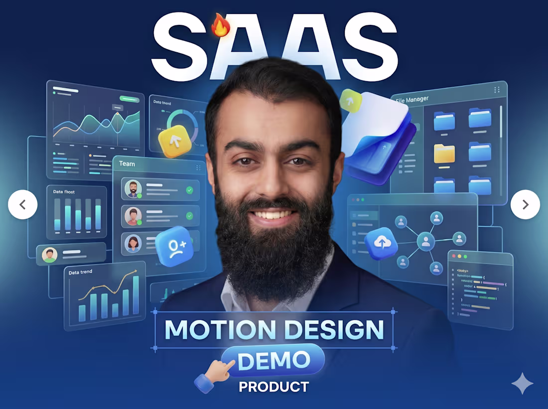 Cover image for I will create sass product demo video for you