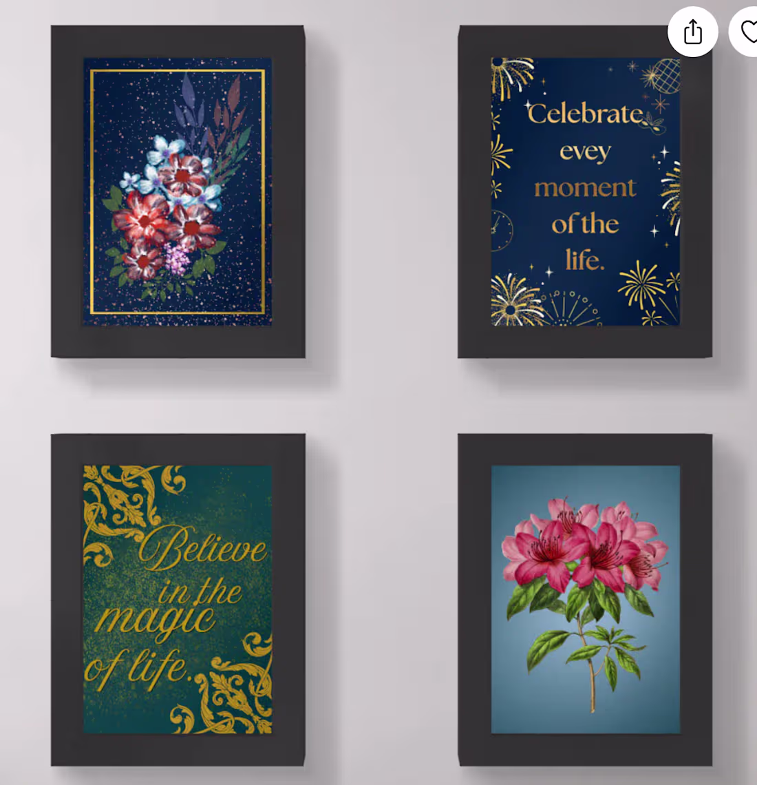 Cover image for "Collection of inspirational and botanical