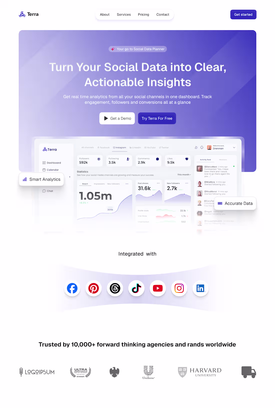 Cover image for Hero Section of my latest SaaS product design. The product t...
