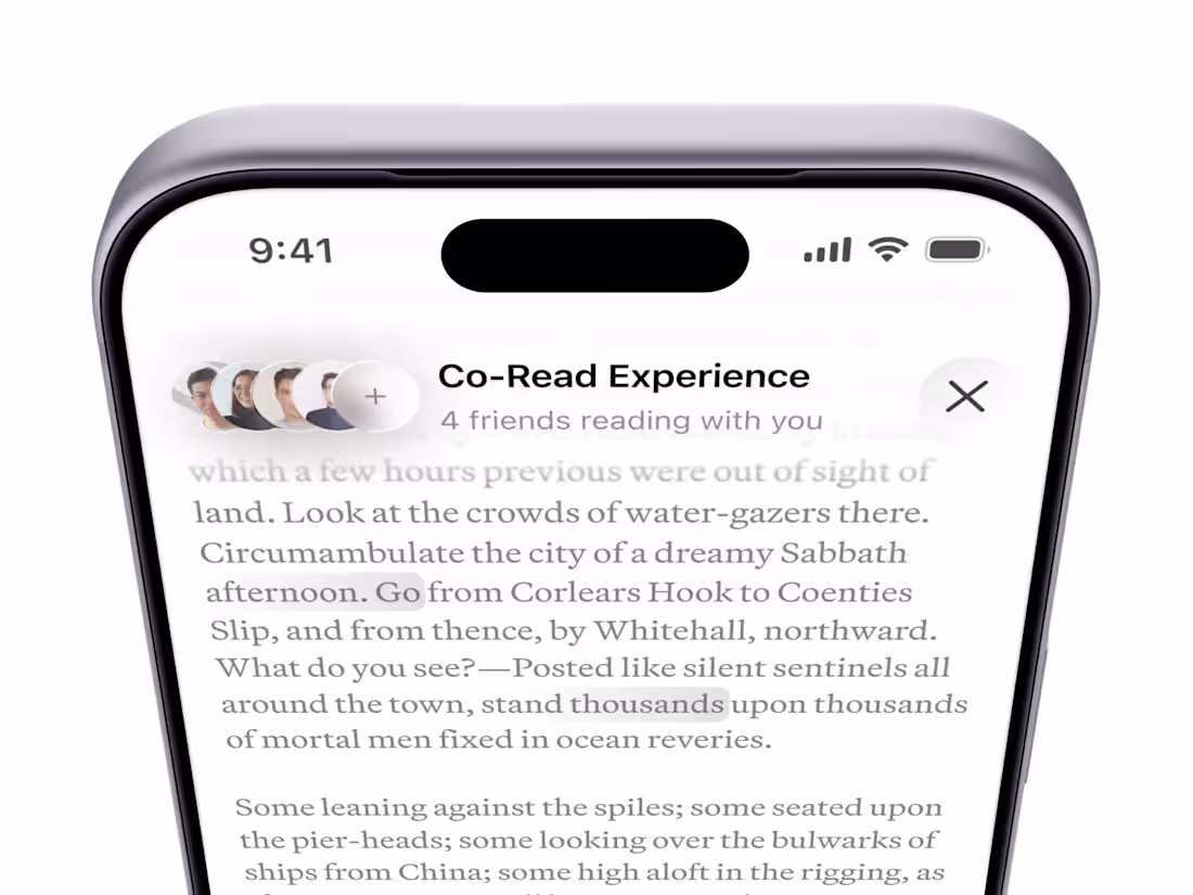 Cover image for Designed a co-reading experience that