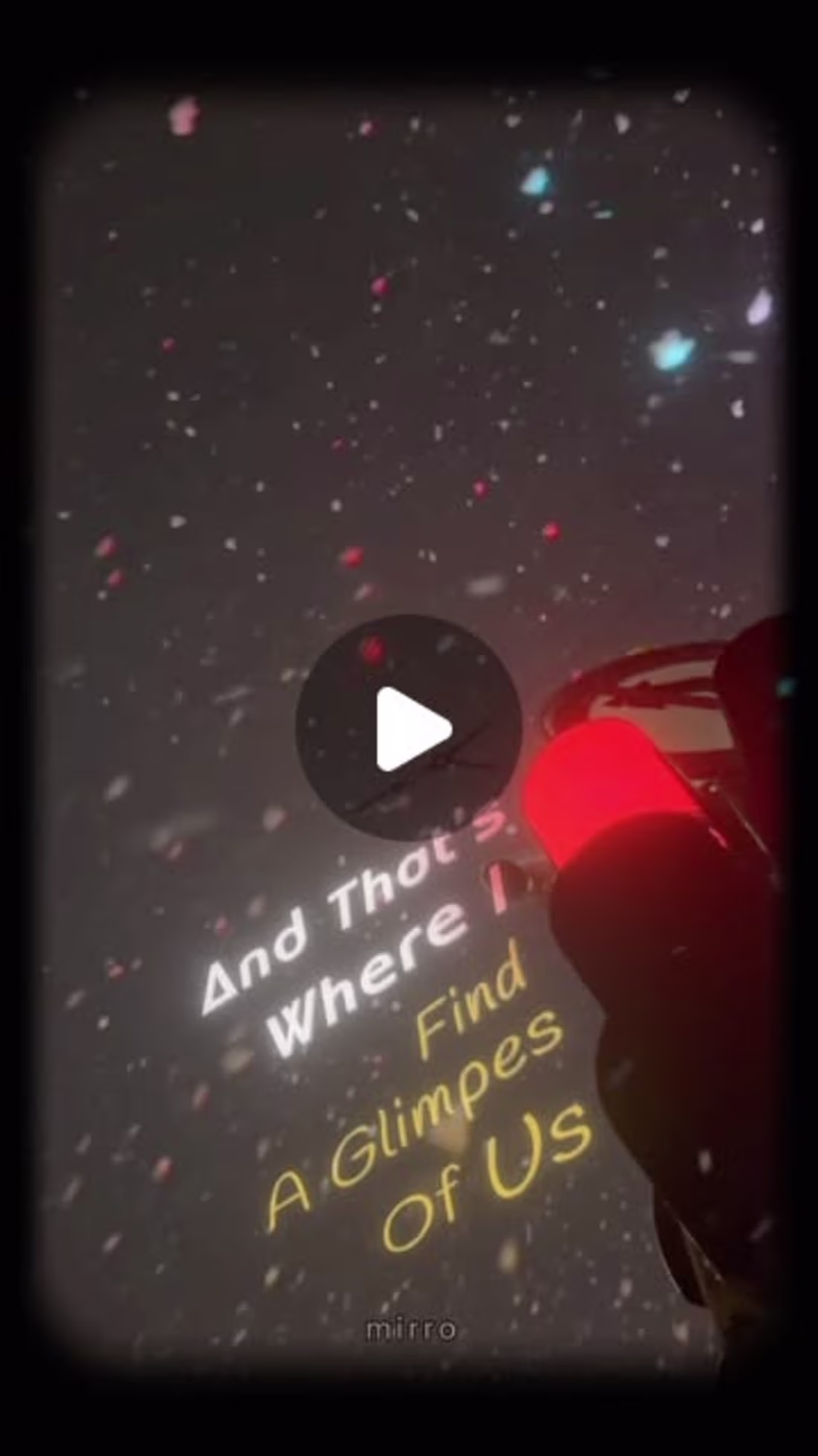 Cover image for MirRo on Instagram: “captioned ; #lyrics #glimpesofus #us #edit…