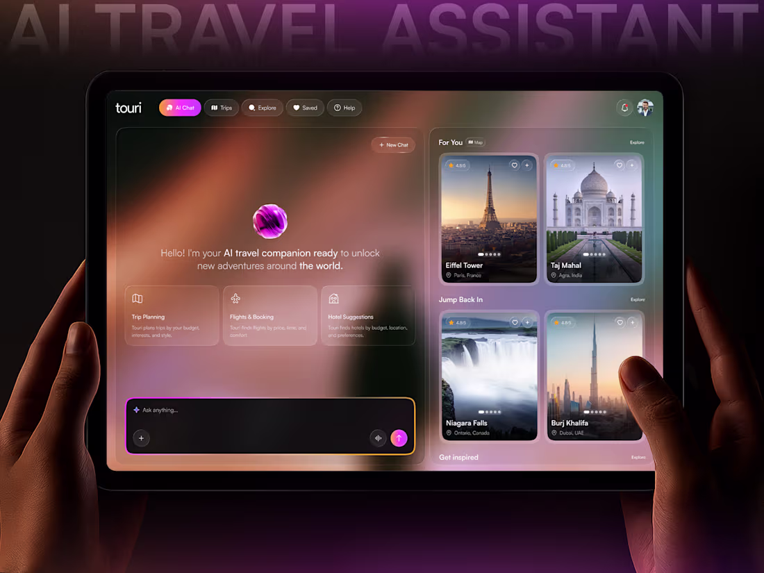Cover image for AI Travel Assistant UI —