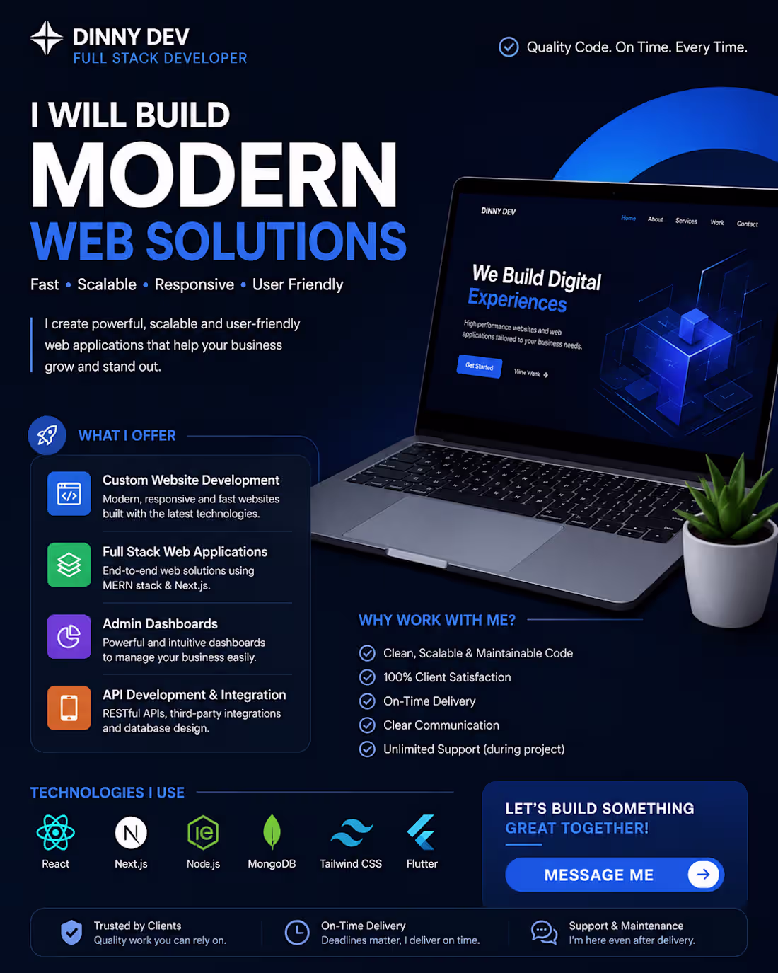 Cover image for I will build a modern Next.js website