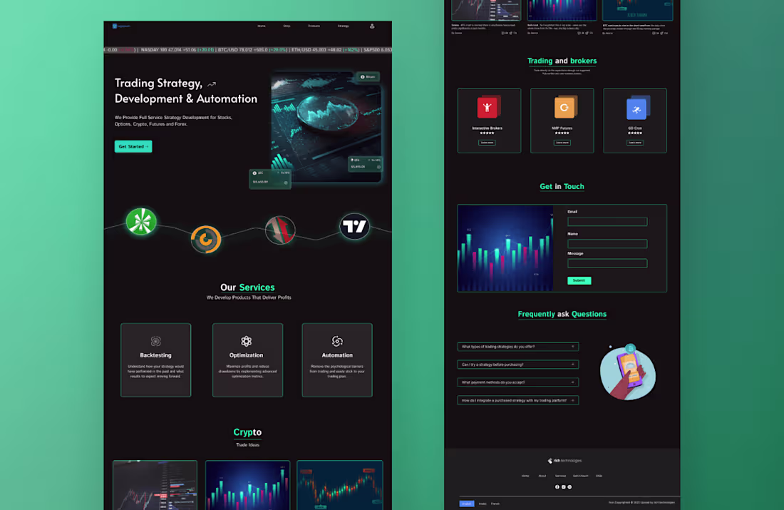 Cover image for Crypto Website Design