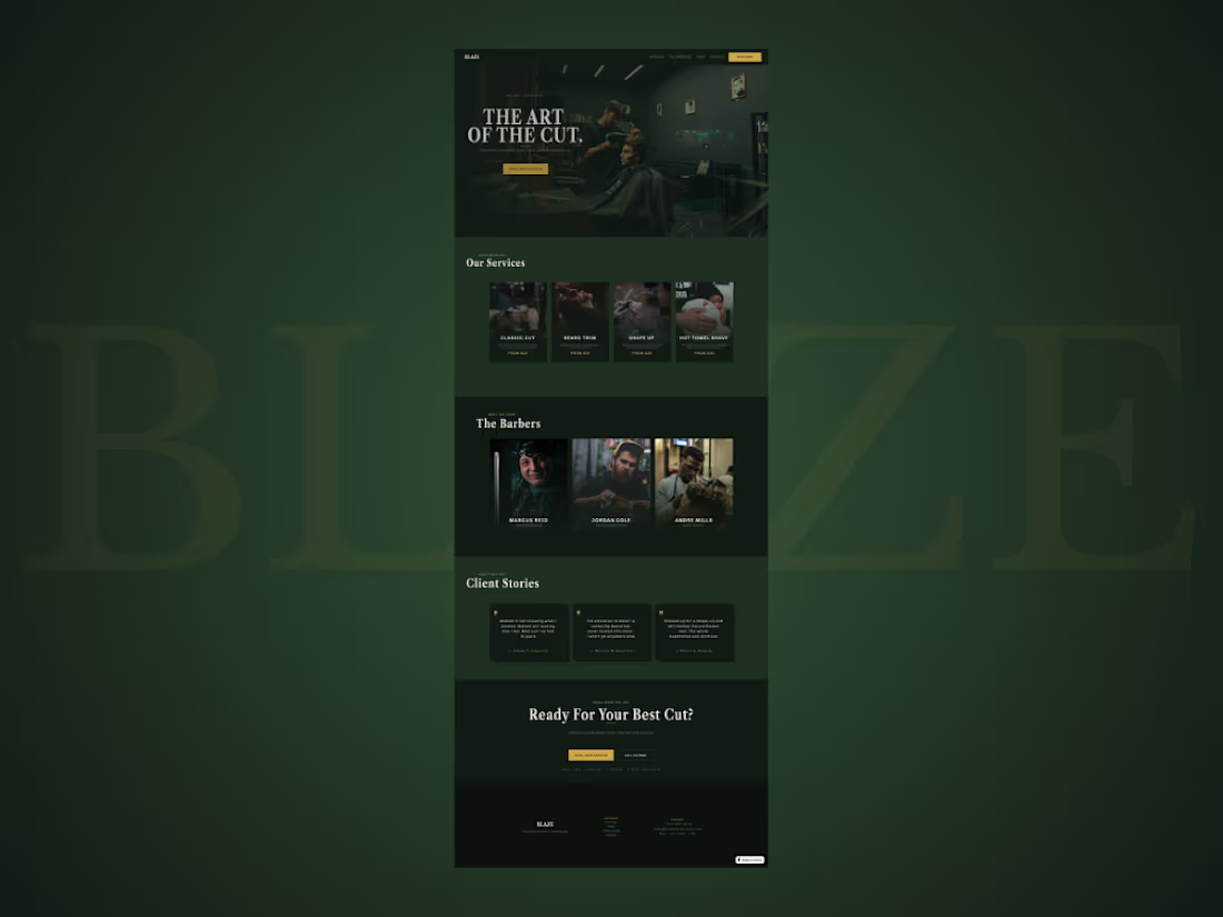 Cover image for Landing Page Design — Built & Published in Framer