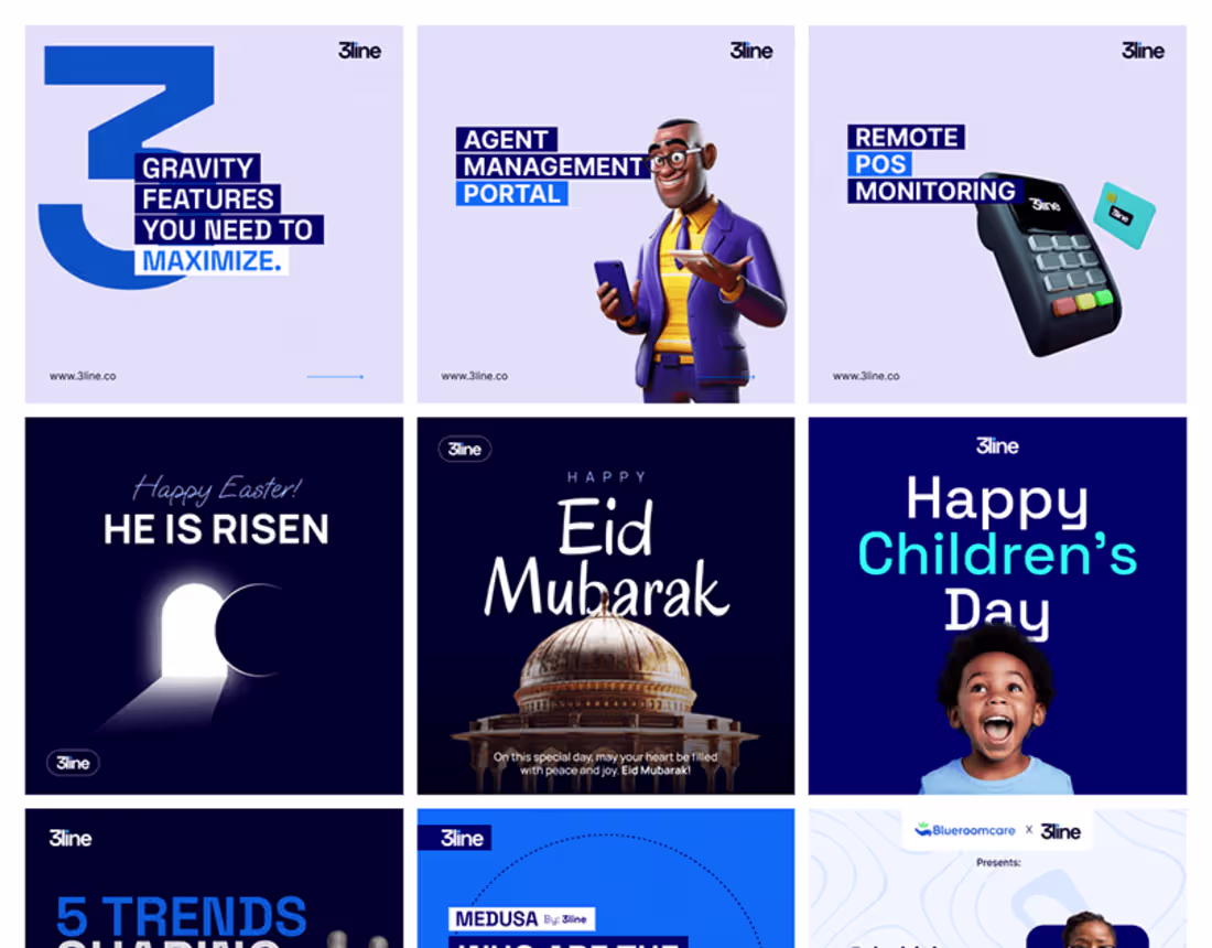Cover image for Social media designs | 3Line