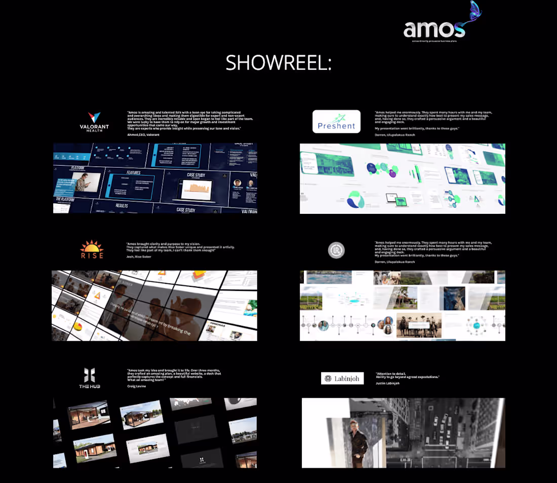 Cover image for Amos Co Showreel
