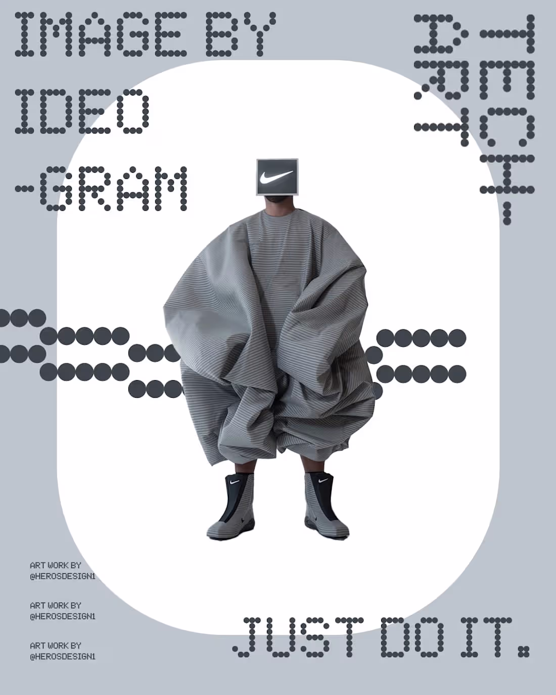 Cover image for Nike art poster design.