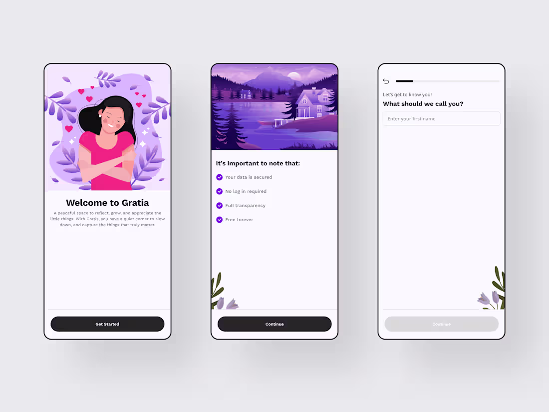 Cover image for Design of Gratis – Gratitude & Journal App