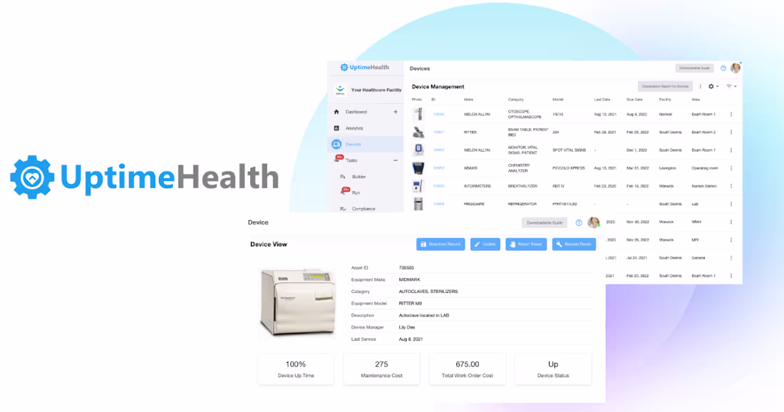 Cover image for UptimeHealth