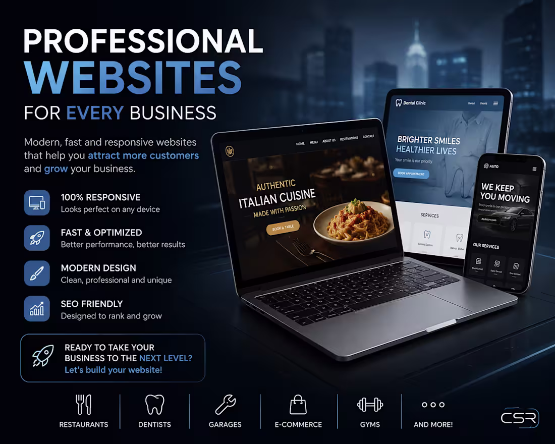 Cover image for I don't just build websites.
I