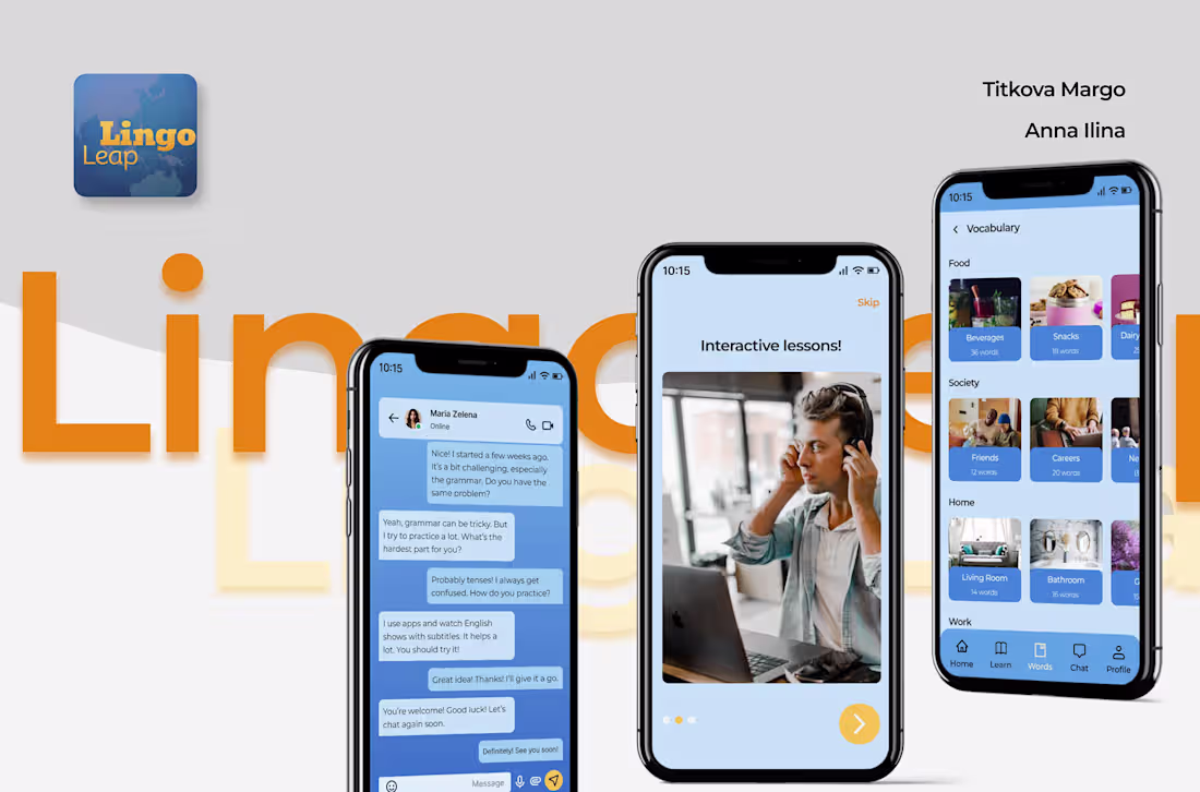 Cover image for LingoLeap - Language Educational App: