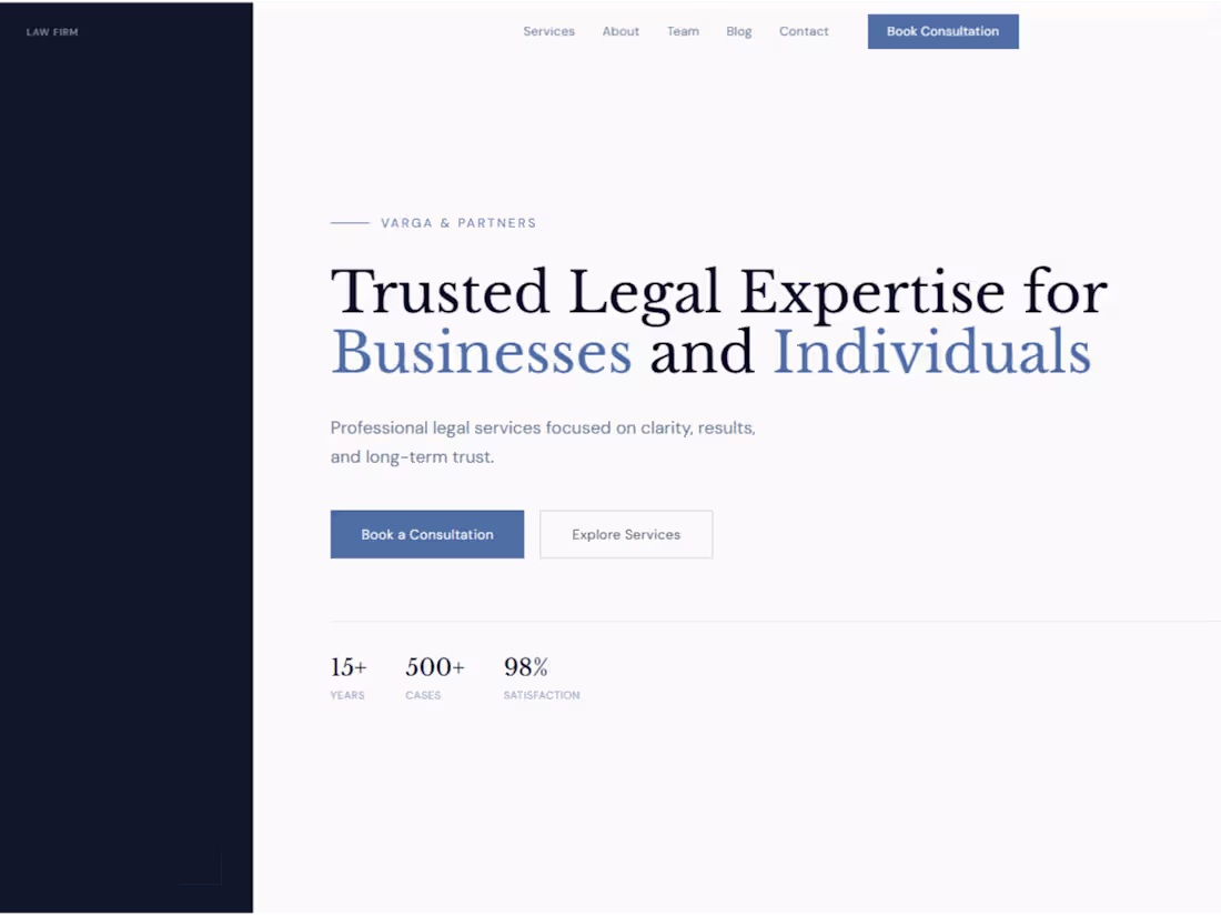 Cover image for A clean and professional law