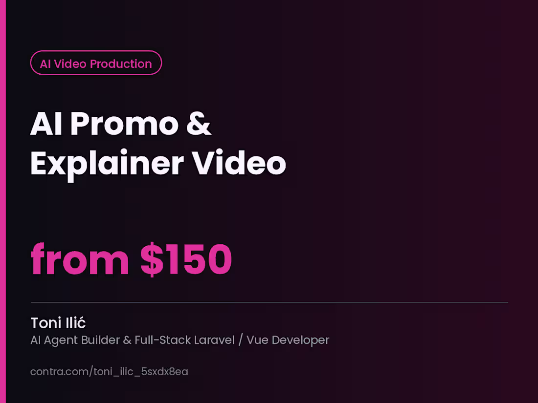 Cover image for AI Promo & Explainer Video Production