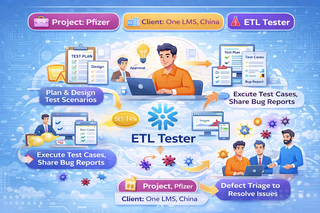 Cover image for worked as a ETL Tester