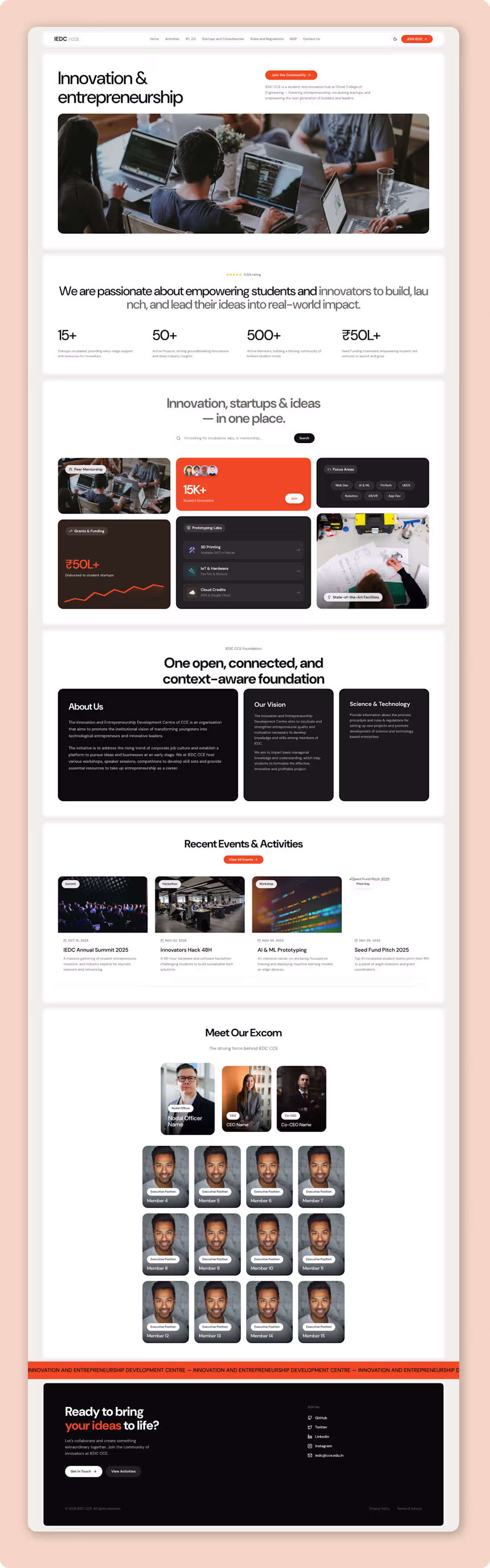 Cover image for Community Website Design