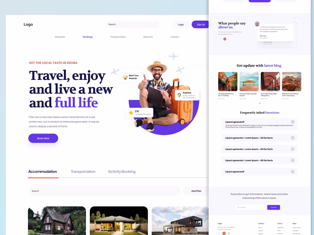 Cover image for Travel Booking Website — Web