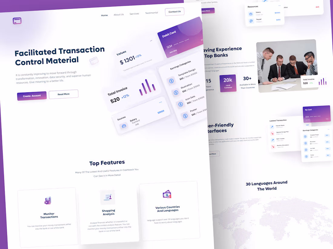 Cover image for A Minimal SAAS Landing Page