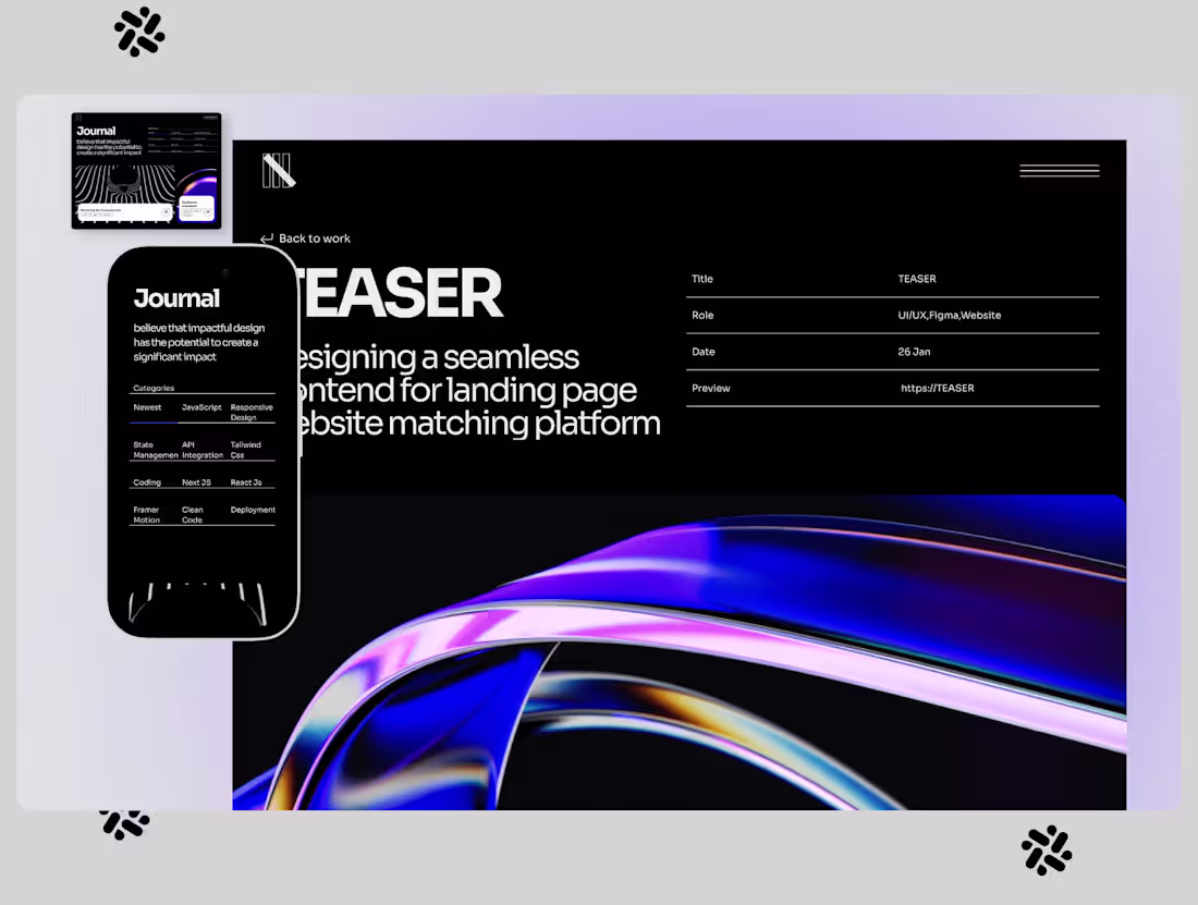 Cover image for Responsive React & Next Js Website 