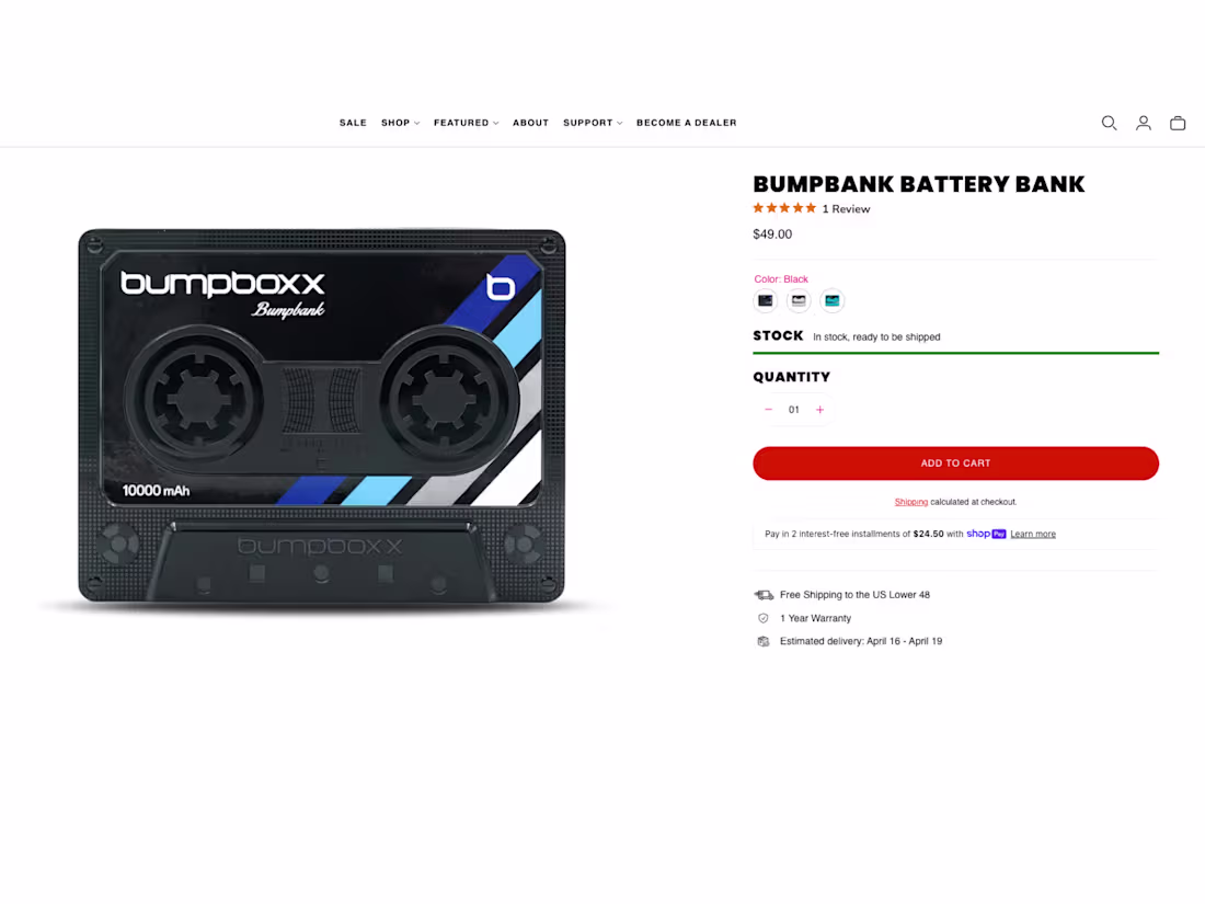 Cover image for Bumpboxx — Shopify Theme Customization
Custom
