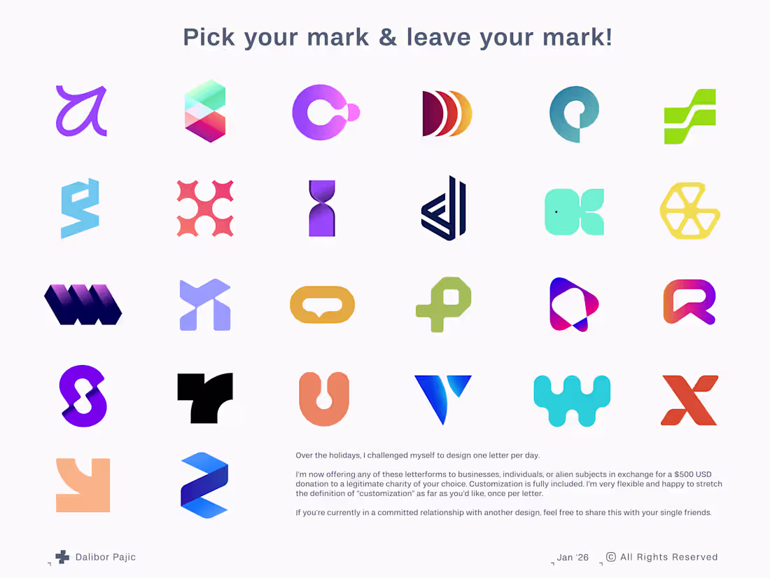 Cover image for Pick your mark & leave your mark! Over the holidays, I chall...