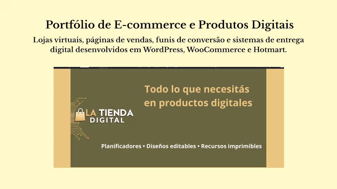 Cover image for Ecommerce and digital product portfolio
