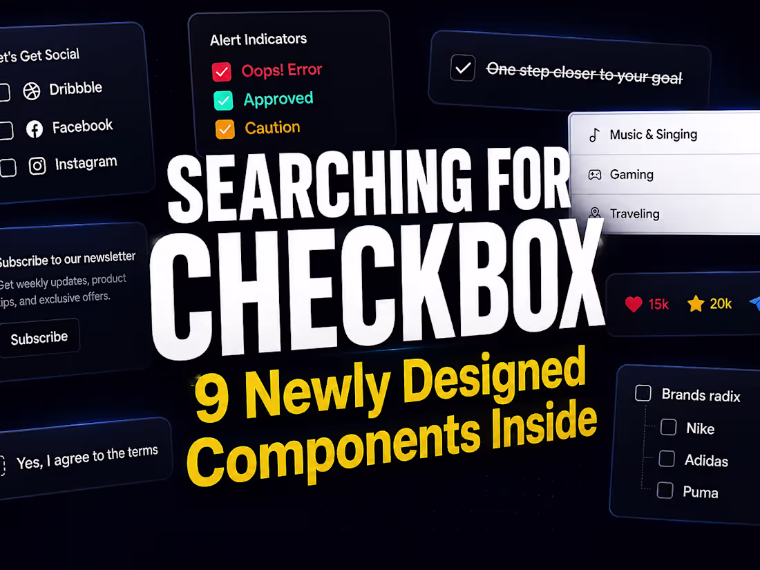 Cover image for 9 Shadcn Checkbox Components for