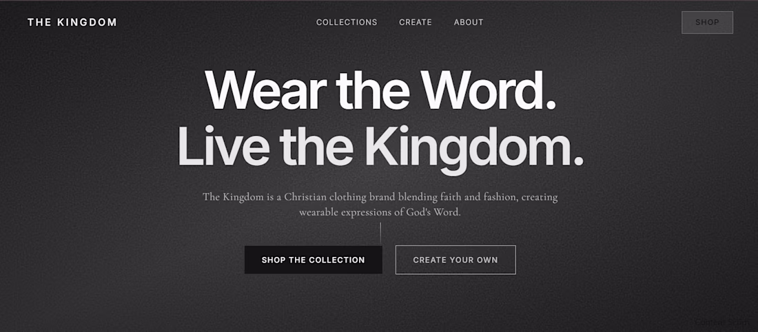 Cover image for The Kingdom -- Christian fashion