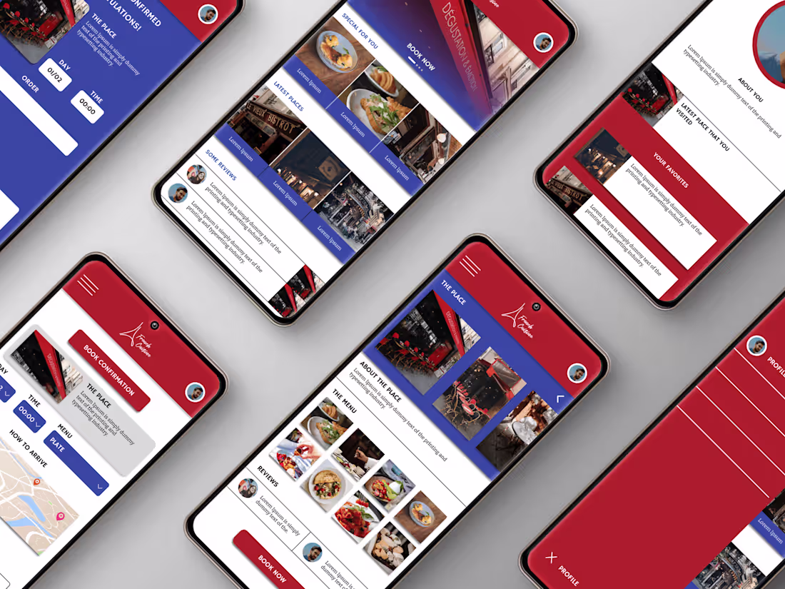 Cover image for French restaurants app
