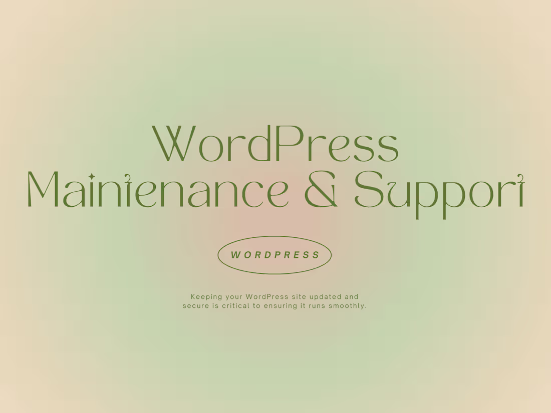 Cover image for Website Maintenance & Performance Optimization