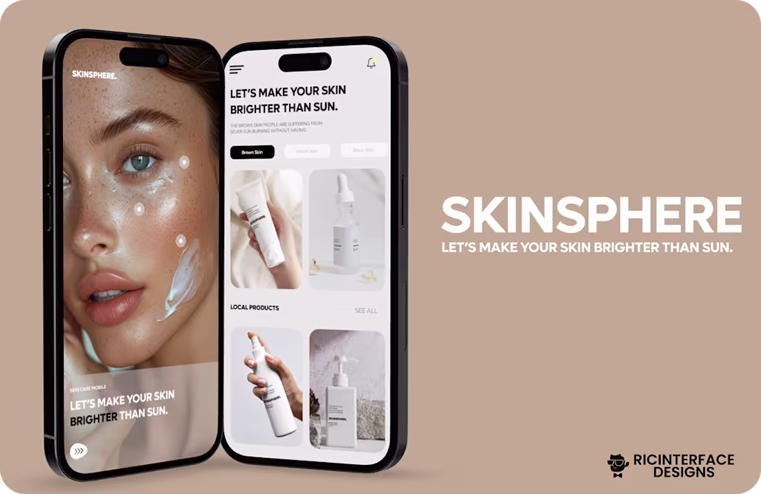 Cover image for E commerce skin care| Mobile app | UI UX