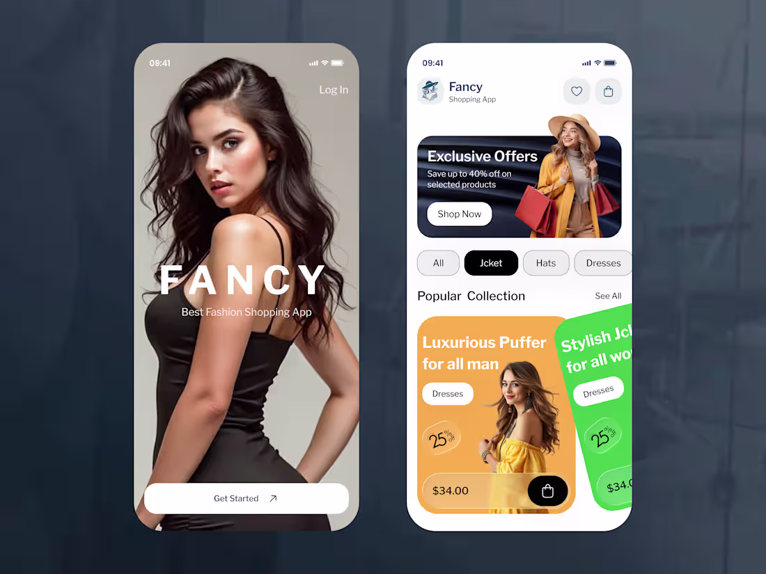 Cover image for Fancy- Shopping Mobile App UI/UX