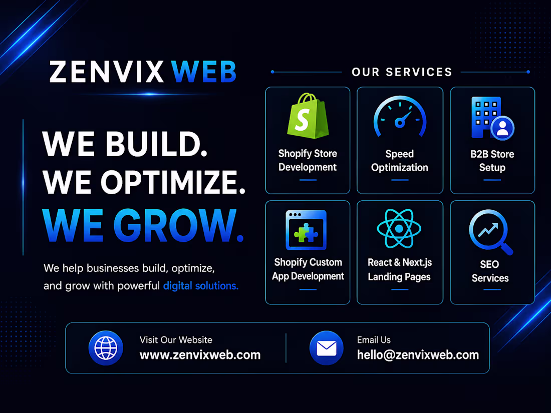 Cover image for Shopify Development