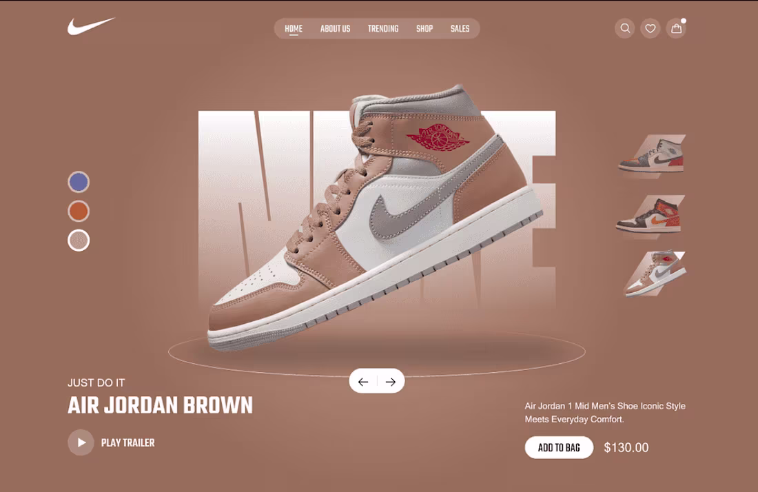 Cover image for Nike Website Redesign