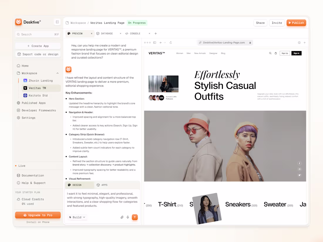 Cover image for Designing an AI-powered website builder
