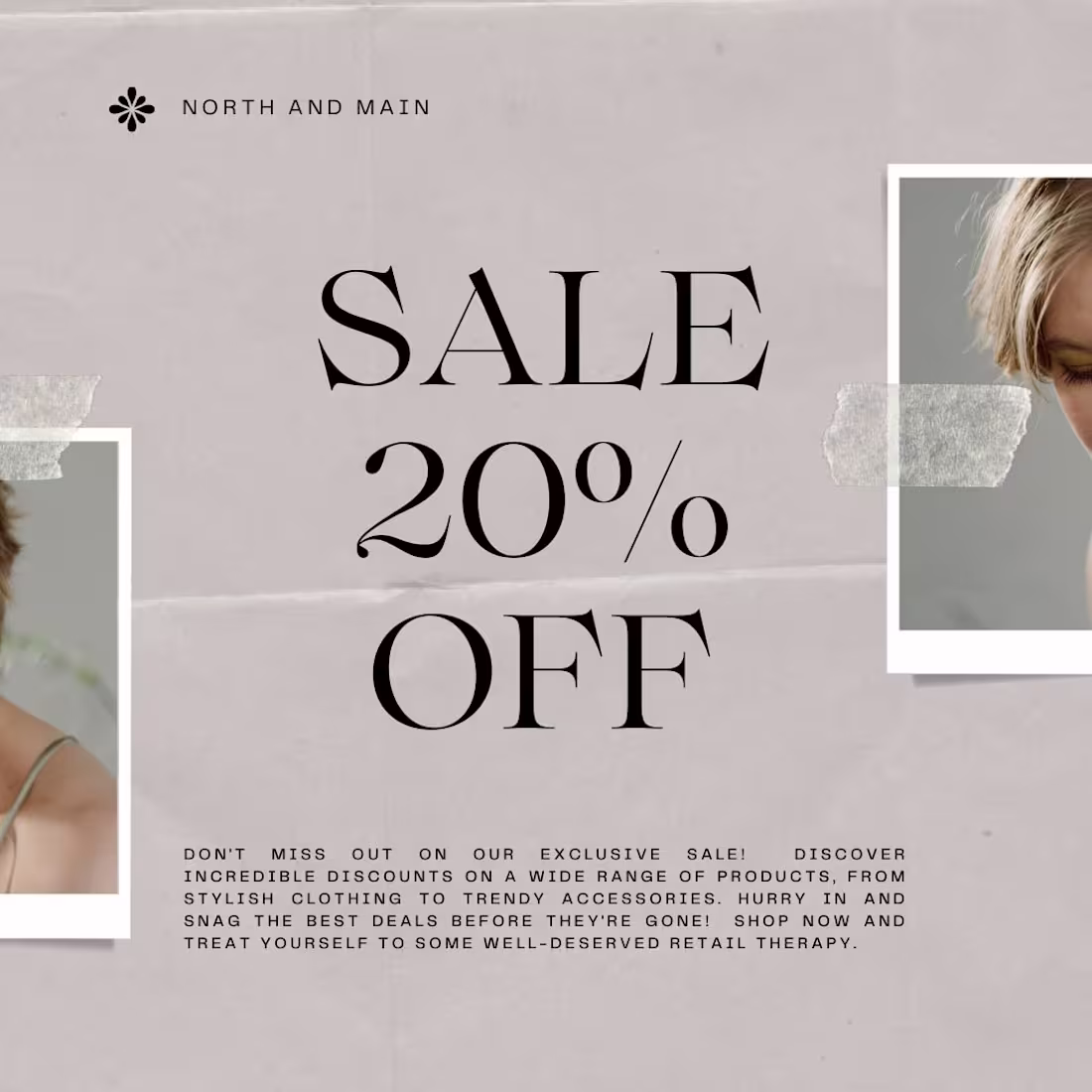 Cover image for Sophisticated sales graphic designed to feel aspirational wh...