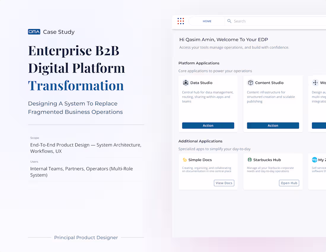 Cover image for Enterprise B2B Platform Transformation