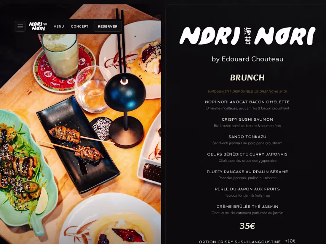 Cover image for Framer Website For French Restaurant