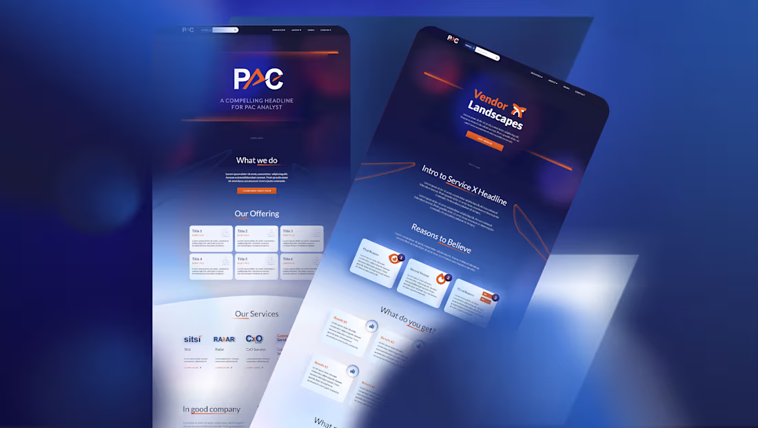 Cover image for PAC Website Design