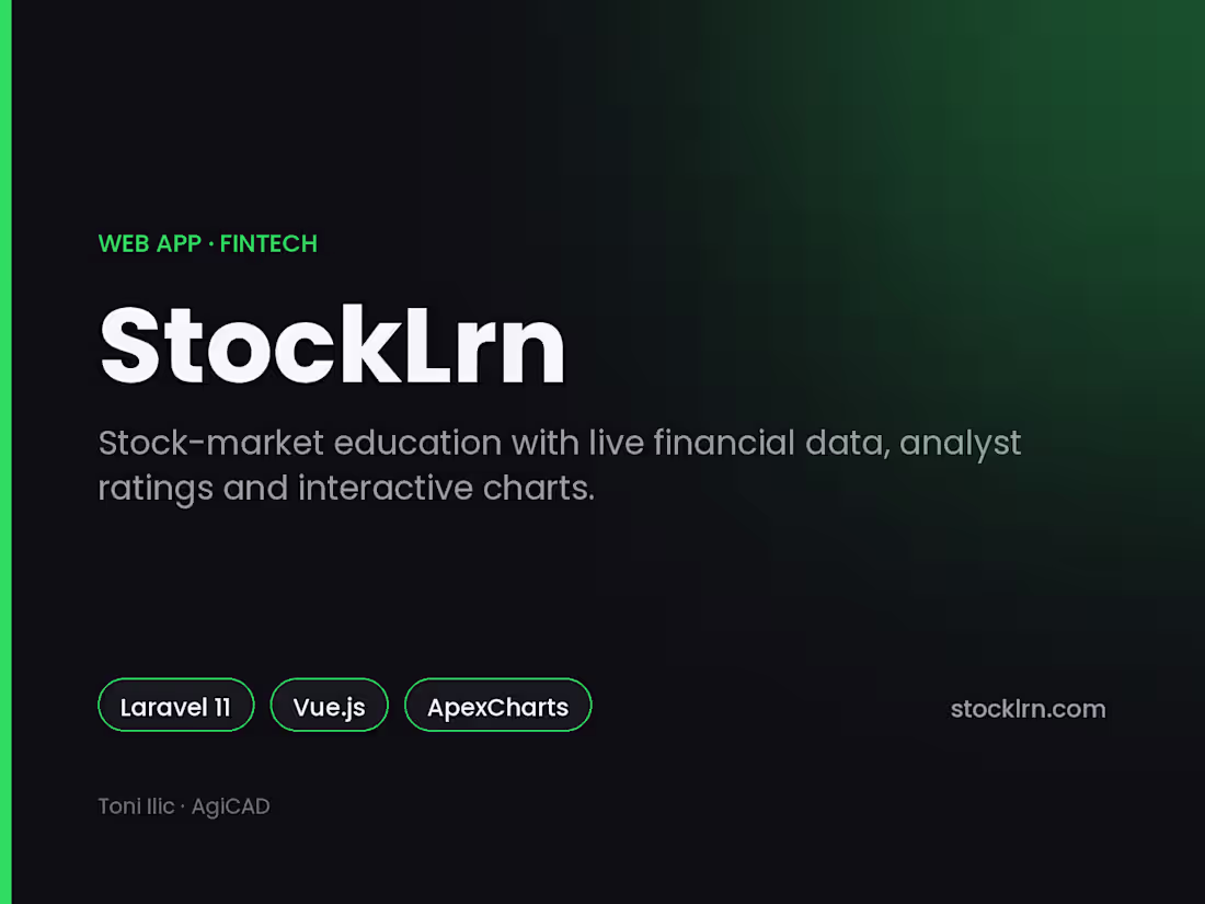 Cover image for StockLrn — a stock-market education