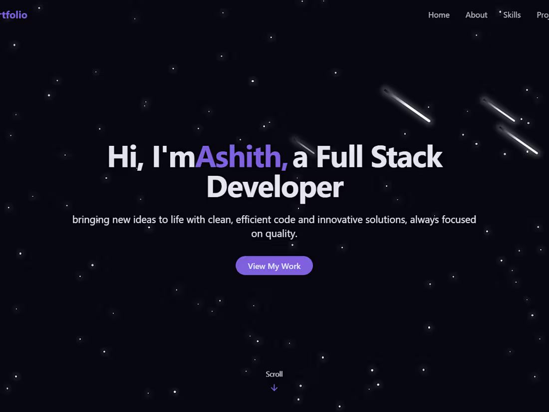 Cover image for Ashith Portfolio