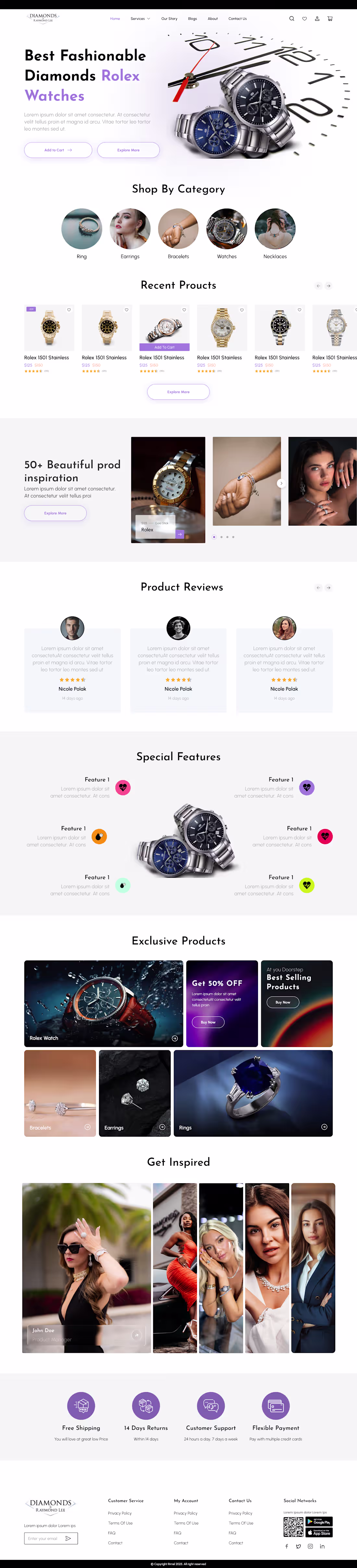 Cover image for Modern eCommerce Landing Page UI/UX Design