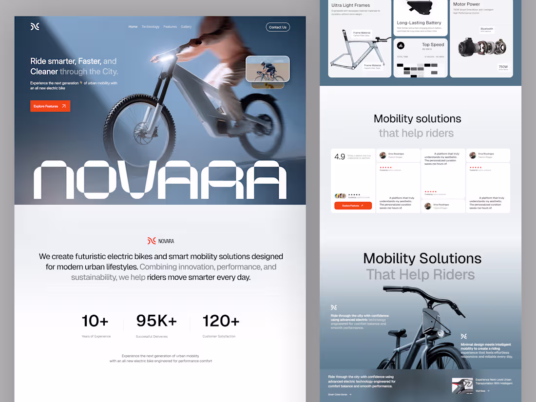 Cover image for Novara Electric Mobility Website Design