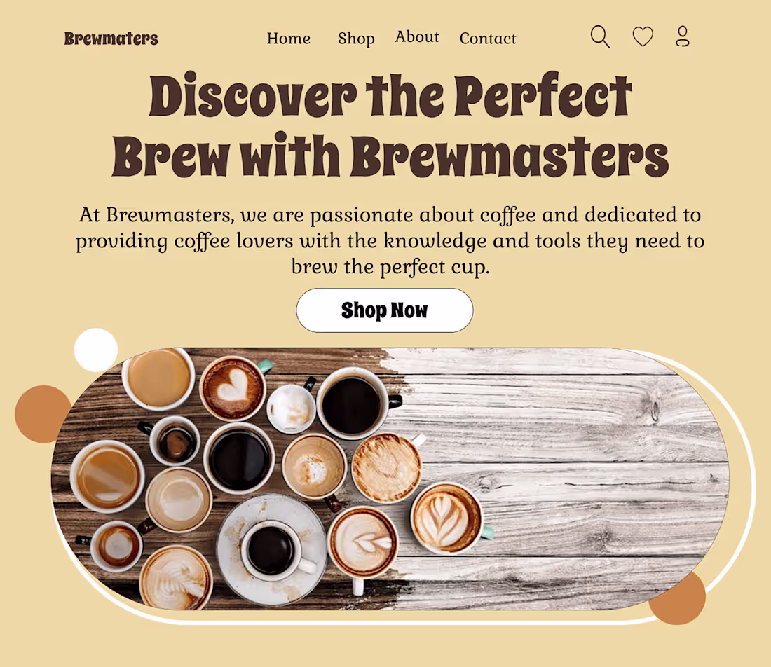 Cover image for Coffee brand website design :: Behance