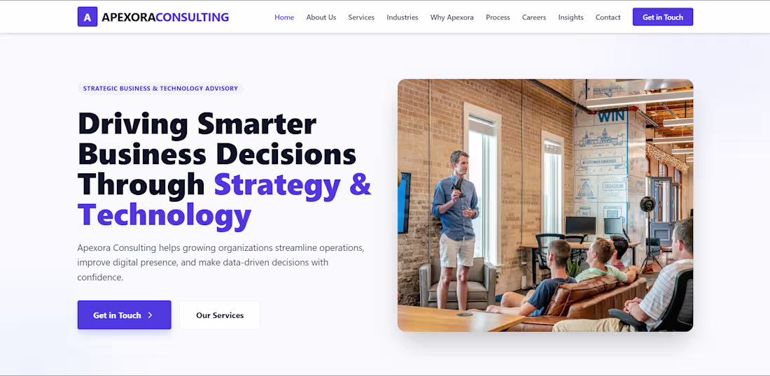 Cover image for Website designed for a consultation